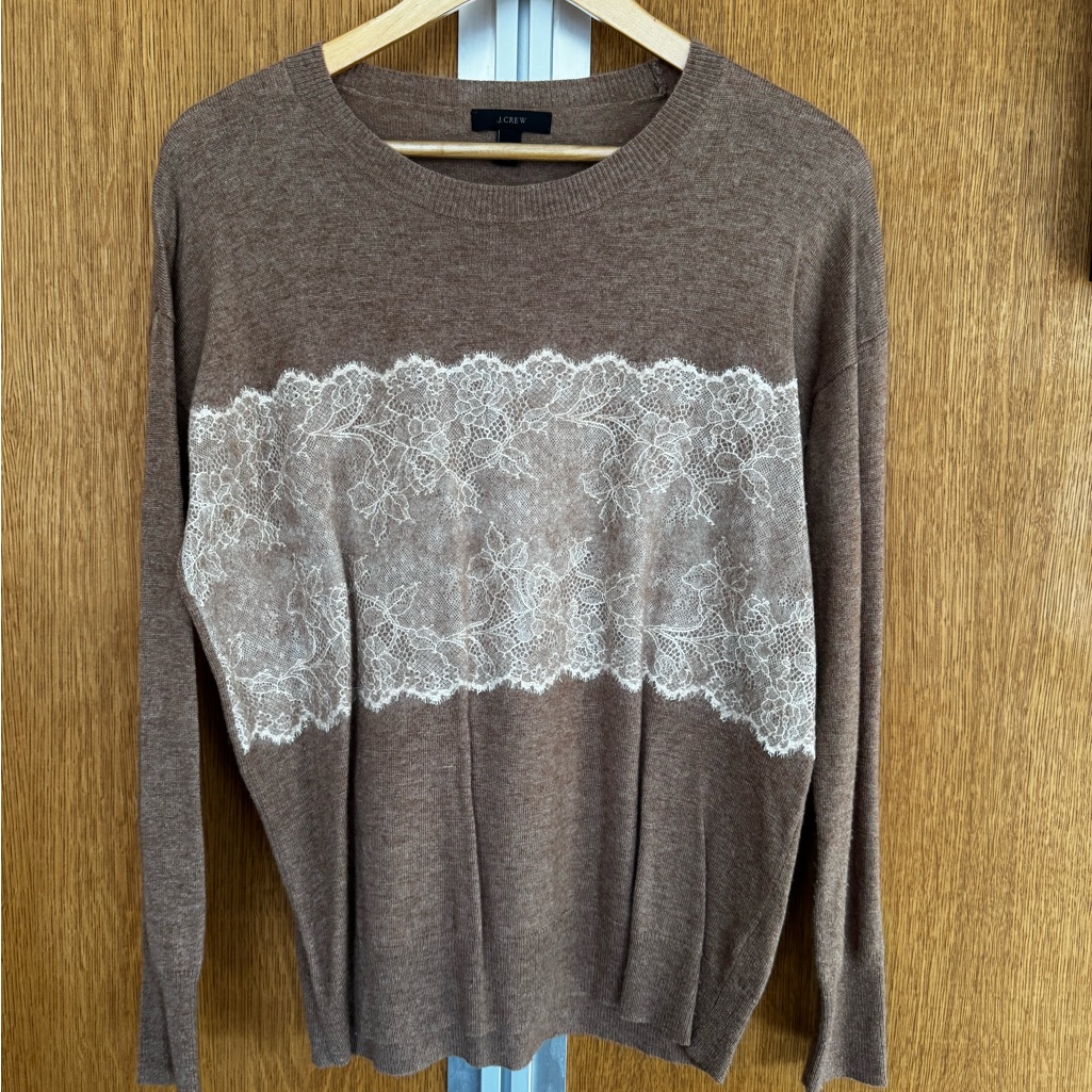 Preppy, Lace Detailed Sweater